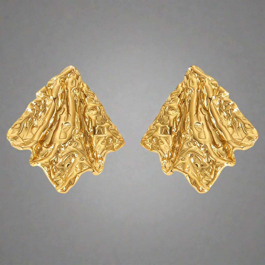 Crinkled Elegance Earrings