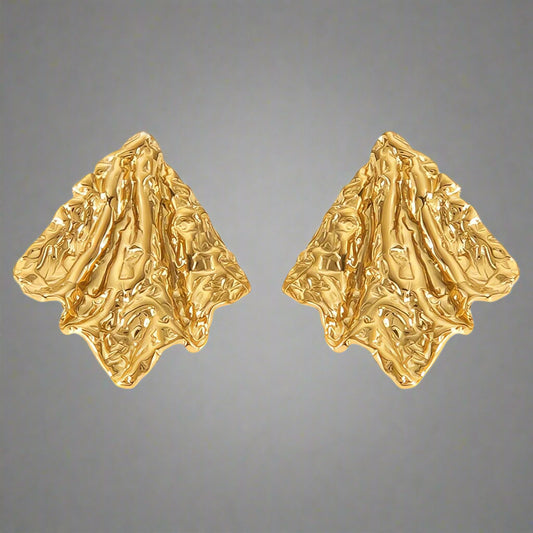 Crinkled Elegance Earrings