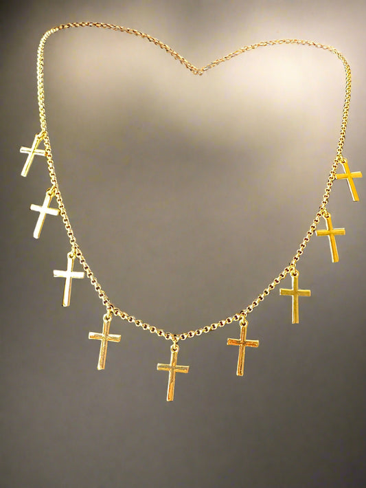 Cross Charm Pendant Necklace