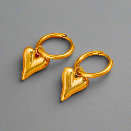 Heart's Embrace Drop Earrings