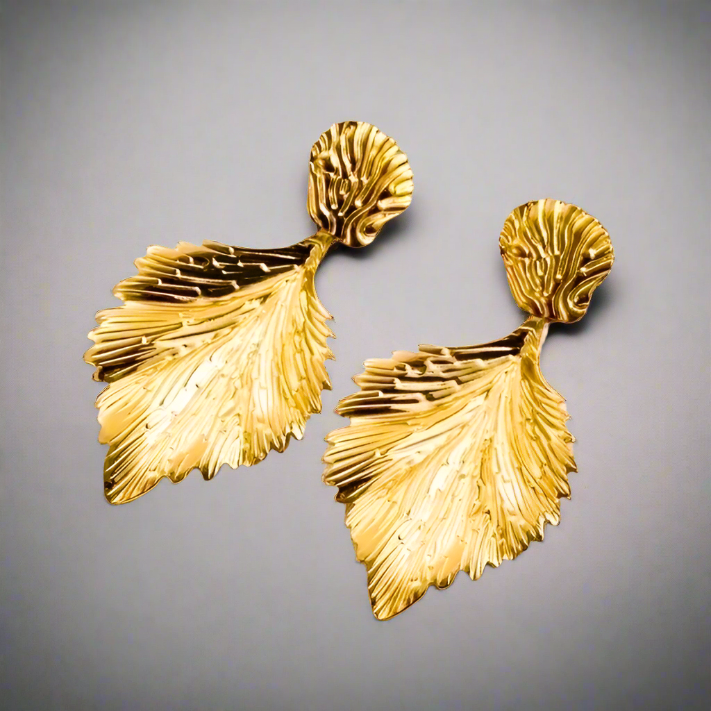 Golden Leaf Earrings