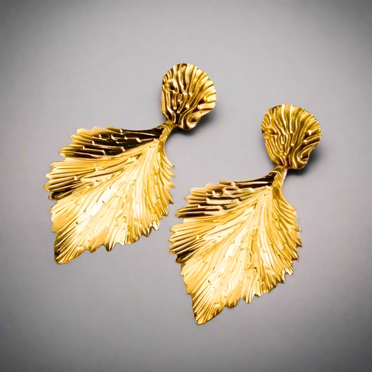 Golden Leaf Earrings